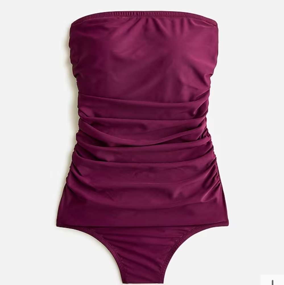 J. Crew Women's One Piece Swimsuit in Burgundy